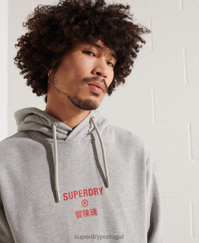 moletom independente homens cinza roupas Superdry 2208H807