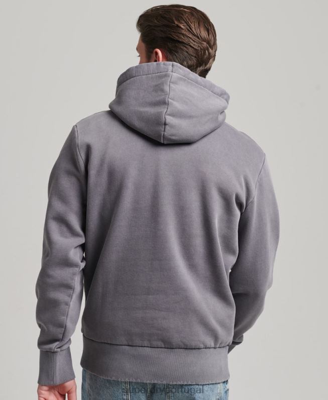 moletom indie mark vintage homens cinza escuro roupas Superdry 2208H526