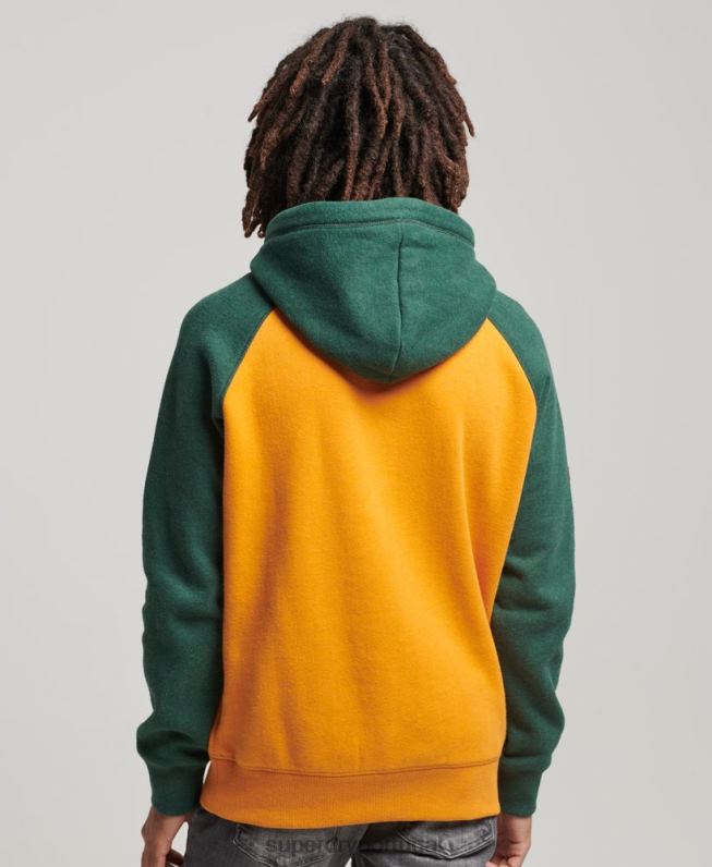 moletom raglã superbam homens ouro roupas Superdry 2208H501