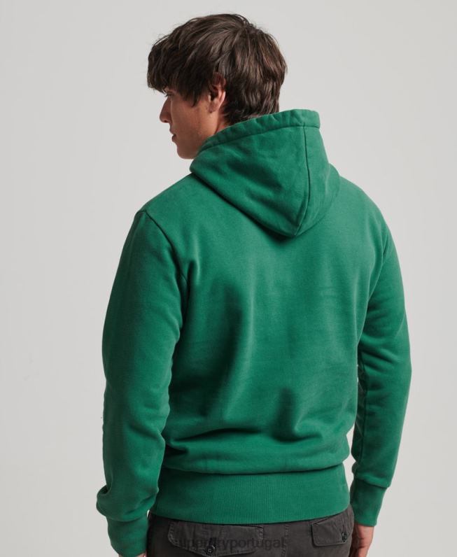 moletom rock psicológico homens verde roupas Superdry 2208H5056