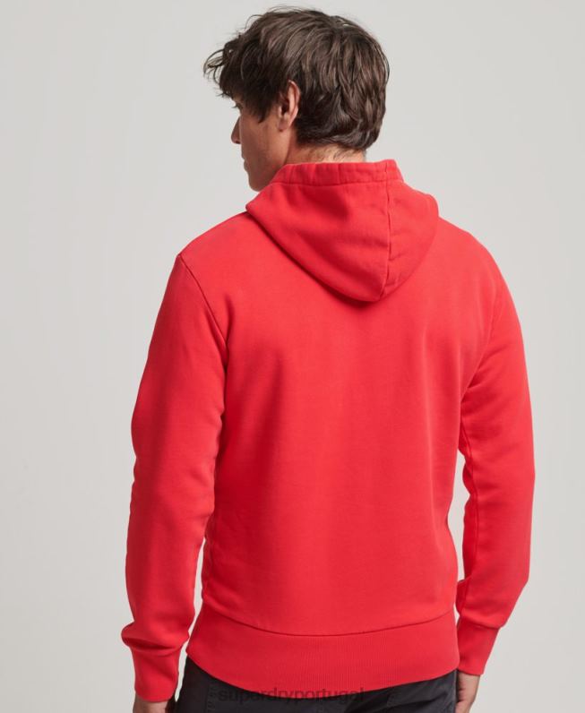 moletom rock psicológico homens vermelho roupas Superdry 2208H759