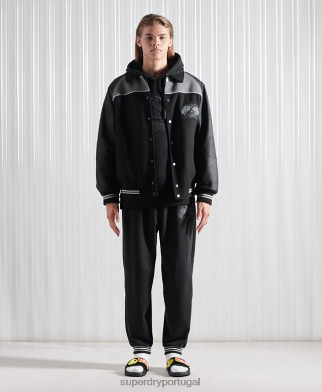 moletom sdx nyc edição limitada homens preto roupas Superdry 2208H5237