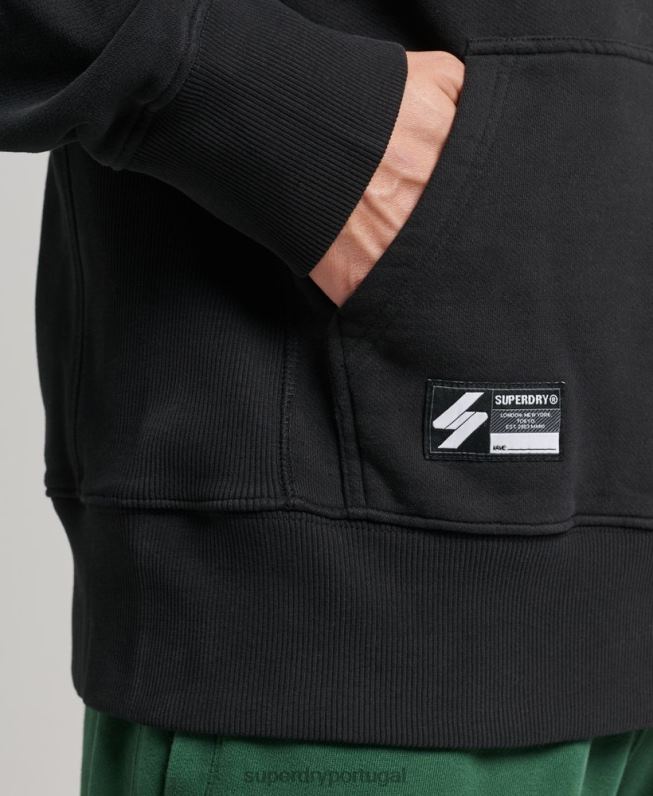 moletom solto code halftone homens preto roupas Superdry 2208H800