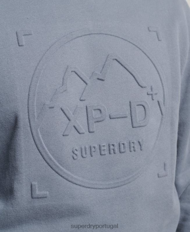 moletom solto da tripulação da expedição homens roxo roupas Superdry 2208H5044