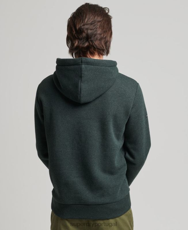 moletom tonal do local homens verde roupas Superdry 2208H5212