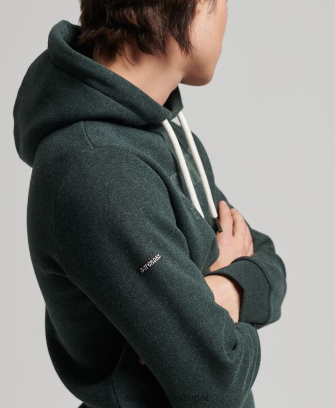 moletom tonal do local homens verde roupas Superdry 2208H5212
