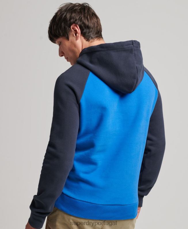 moletom vintage aquiles raglan homens azul claro roupas Superdry 2208H719