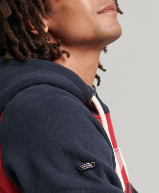 moletom vintage aquiles raglan homens vermelho roupas Superdry 2208H582