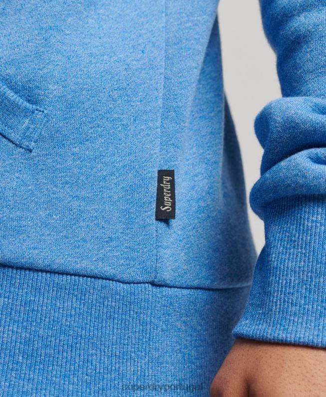 moletom vintage com estampa de classe de cooper homens azul roupas Superdry 2208H798