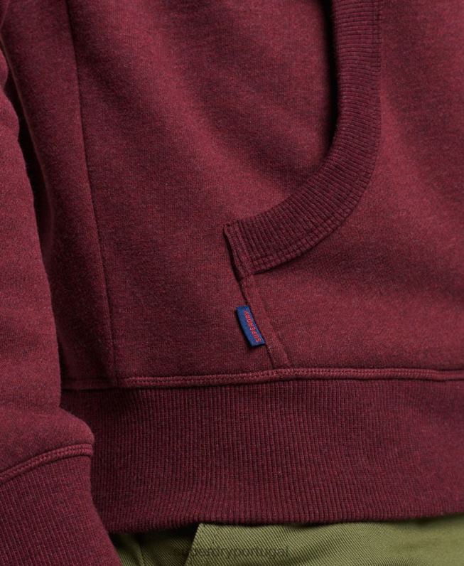 moletom vintage com logo bordado homens vermelho roupas Superdry 2208H455