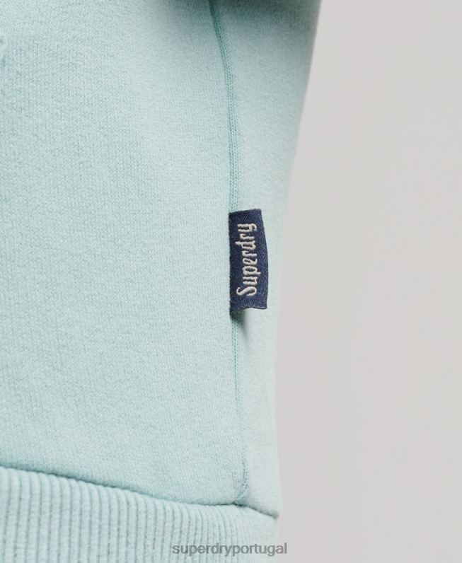 moletom vintage homens verde roupas Superdry 2208H631