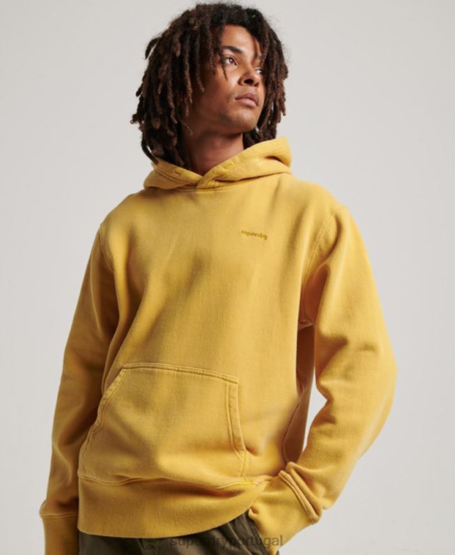 moletom vintage lavado homens ouro roupas Superdry 2208H635
