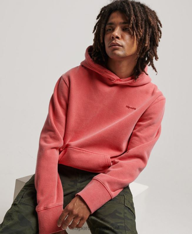 moletom vintage lavado homens vermelho roupas Superdry 2208H483