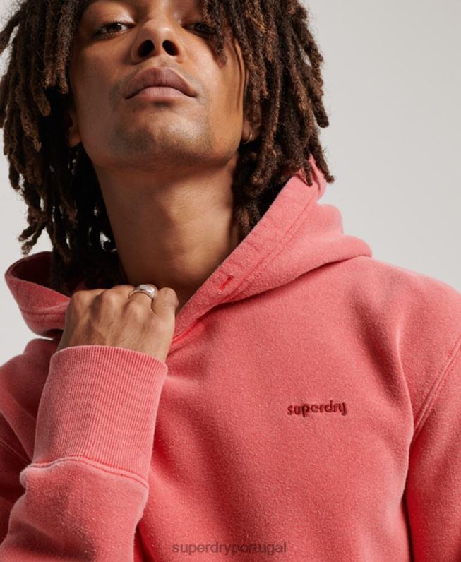 moletom vintage lavado homens vermelho roupas Superdry 2208H483