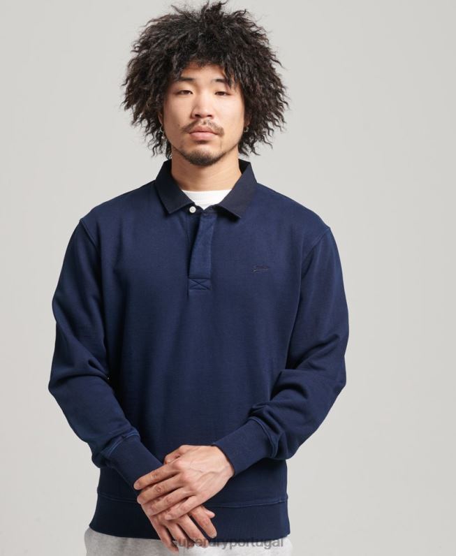 moletom vintage od rugby homens marinha roupas Superdry 2208H787