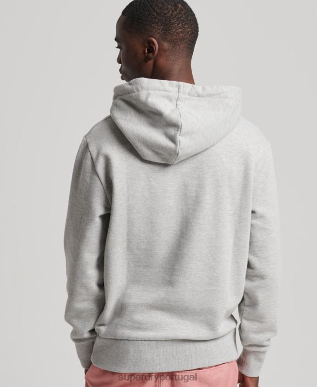moletom vintage surf ranchero homens cinza claro roupas Superdry 2208H839