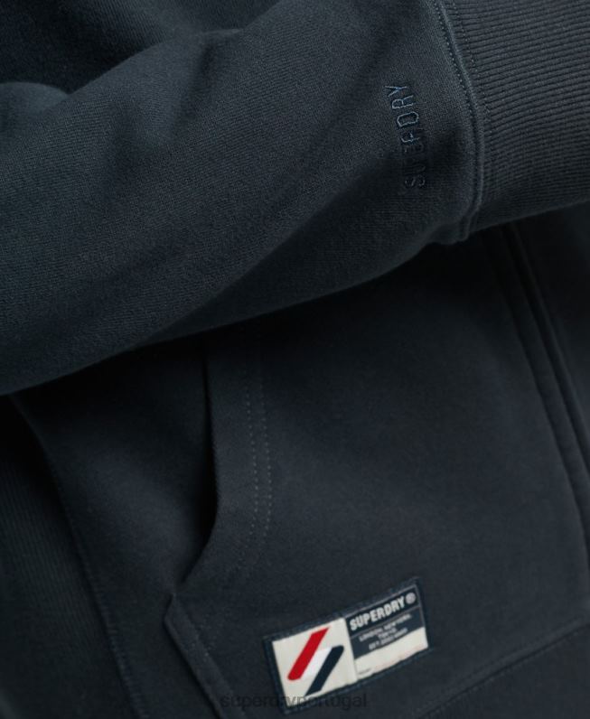 moletom zip code essencial homens marinha roupas Superdry 2208H5147