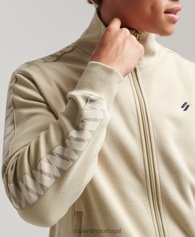 parte superior da faixa de fita homens bege roupas Superdry 2208H718