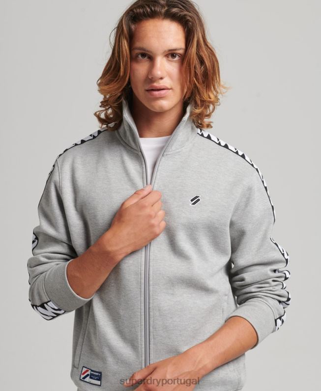 parte superior da faixa de fita homens cinza roupas Superdry 2208H5016
