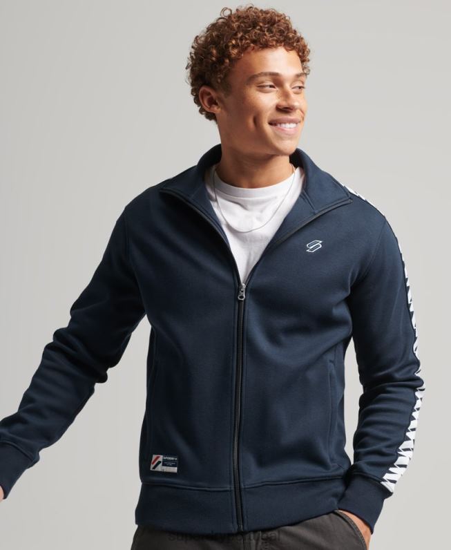 parte superior da faixa de fita homens marinha roupas Superdry 2208H733