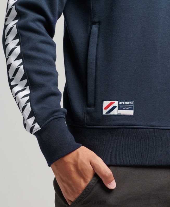 parte superior da faixa de fita homens marinha roupas Superdry 2208H733