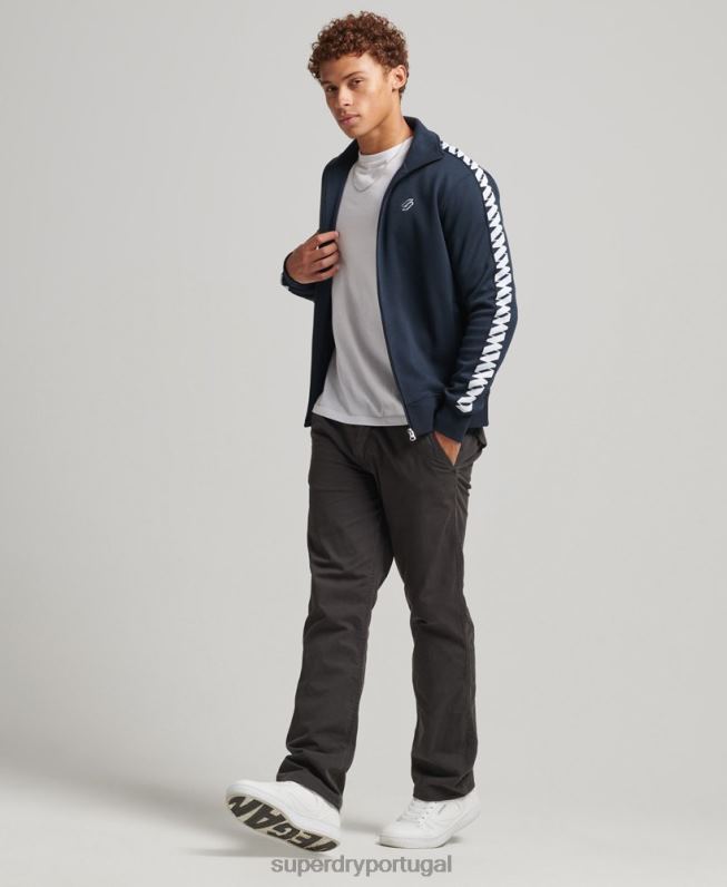 parte superior da faixa de fita homens marinha roupas Superdry 2208H733