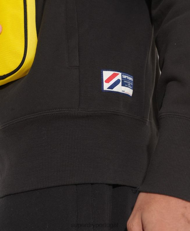 sportstyle parte superior essencial homens preto roupas Superdry 2208H872