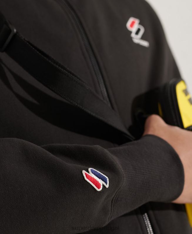 sportstyle parte superior essencial homens preto roupas Superdry 2208H872