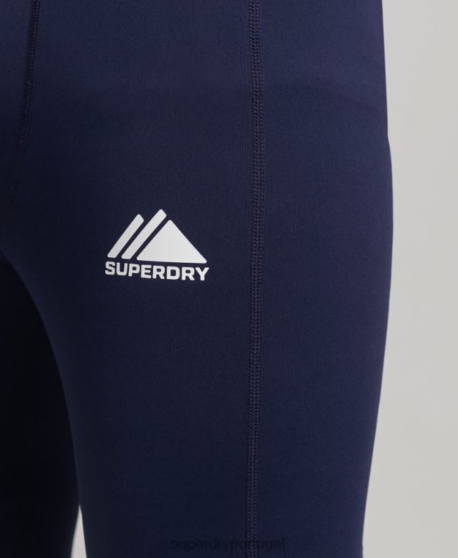 leggings de camada base homens marinha roupas Superdry 2208H1383