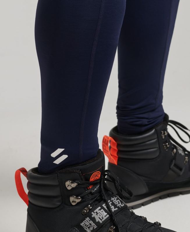 leggings de camada base homens marinha roupas Superdry 2208H1383