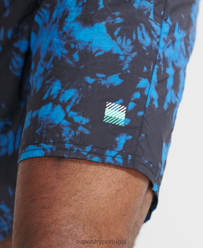 bermuda de corrida homens azul roupas Superdry 2208H5379