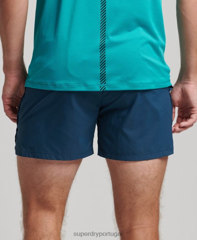 bermuda de corrida homens azul roupas Superdry 2208H5391