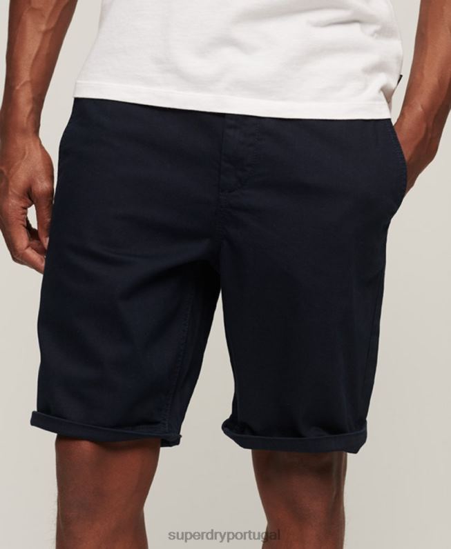 calções chino oficiais antigos homens marinha roupas Superdry 2208H73