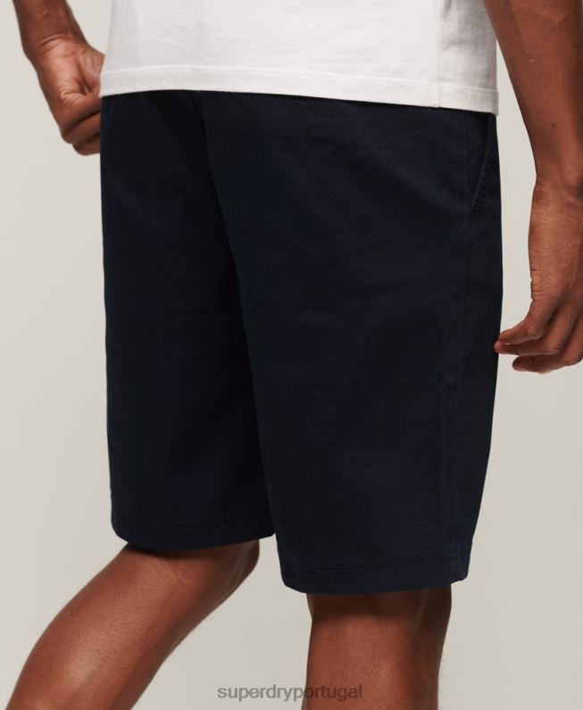 calções chino oficiais antigos homens marinha roupas Superdry 2208H73