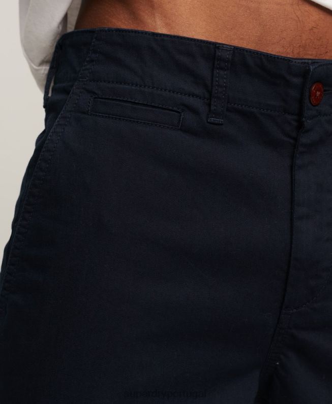 calções chino oficiais antigos homens marinha roupas Superdry 2208H73
