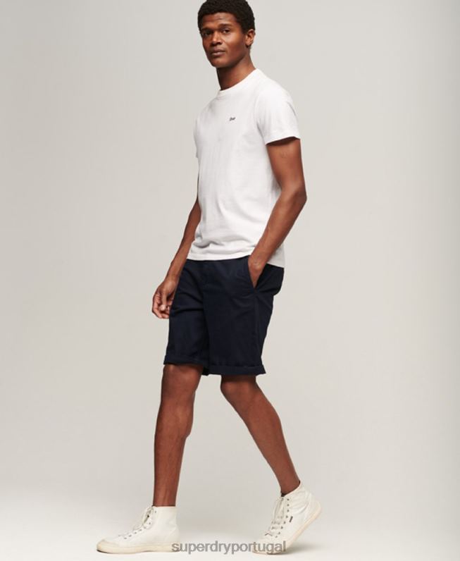 calções chino oficiais antigos homens marinha roupas Superdry 2208H73