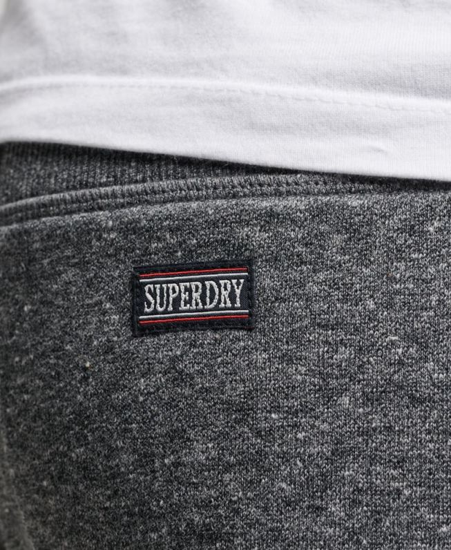 calções de ginástica vintage homens cinza escuro roupas Superdry 2208H332