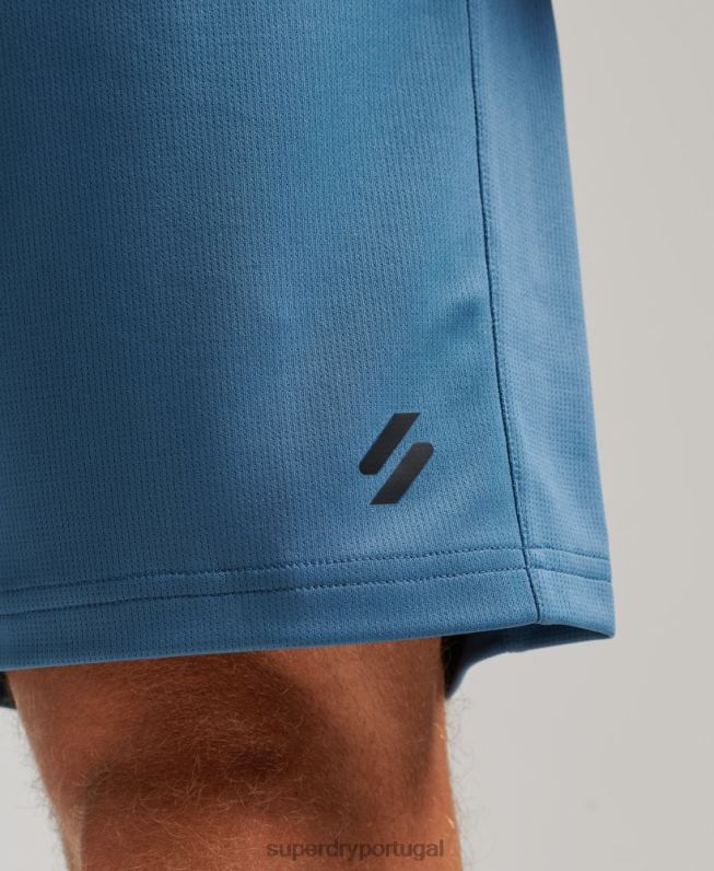 calções relaxados homens azul roupas Superdry 2208H298