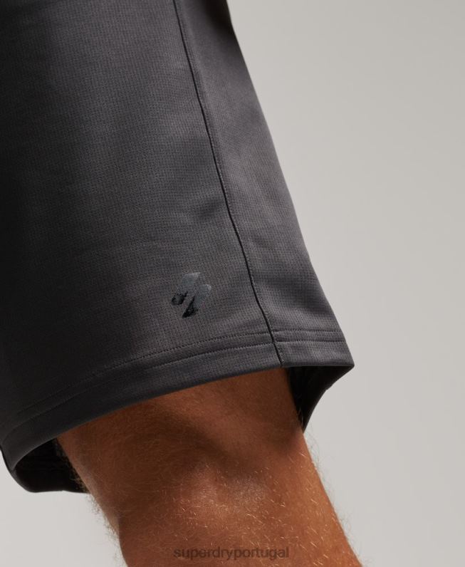 calções relaxados homens cinza escuro roupas Superdry 2208H318