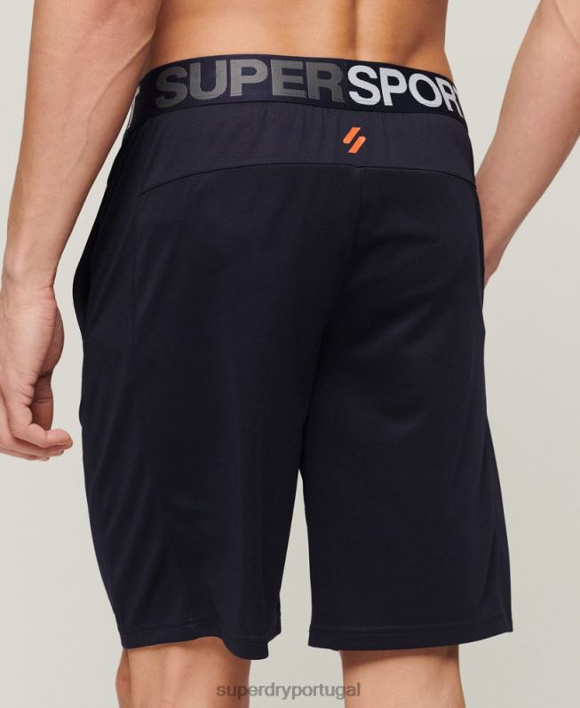 calções relaxados homens marinha roupas Superdry 2208H1406