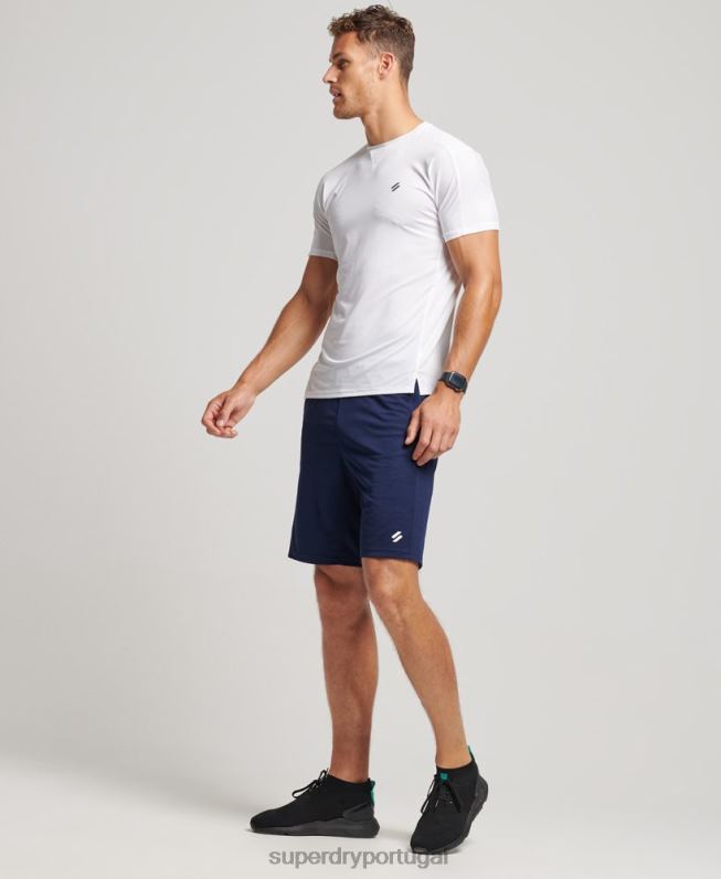 calções relaxados homens marinha roupas Superdry 2208H317