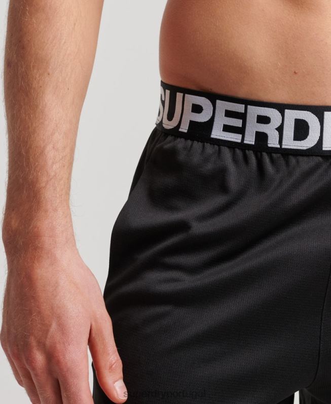 calções relaxados homens preto roupas Superdry 2208H1411