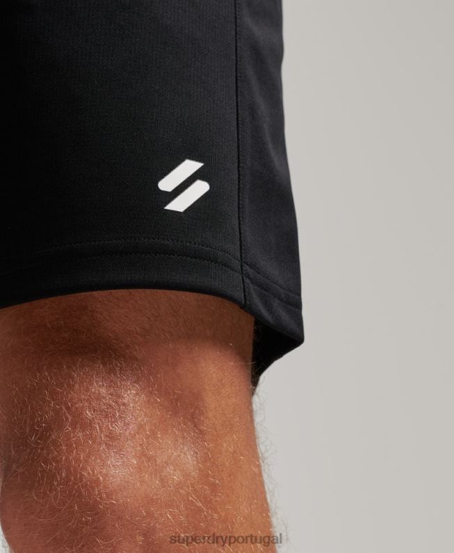 calções relaxados homens preto roupas Superdry 2208H316