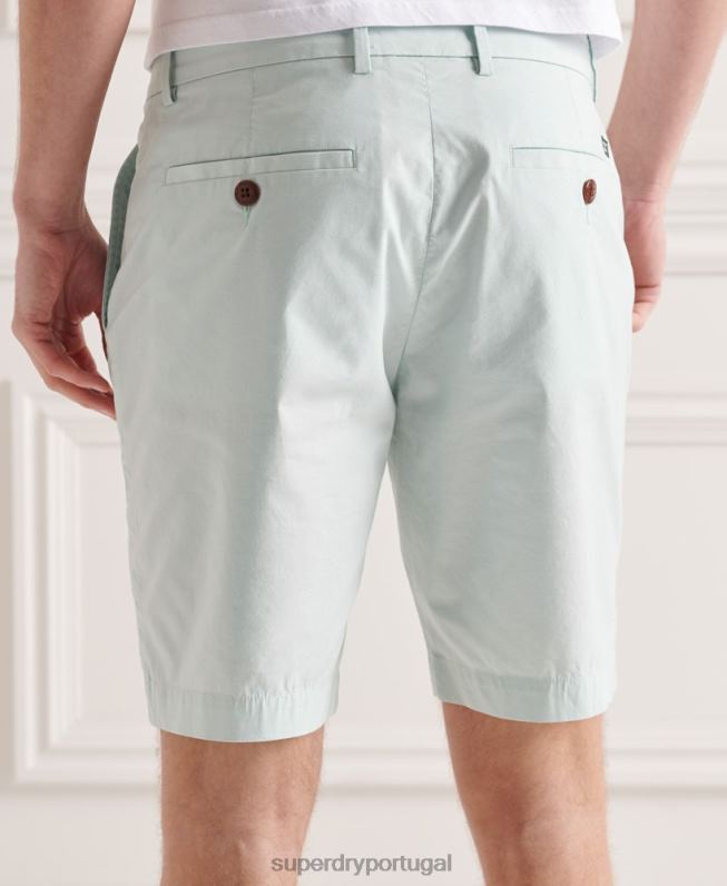 calção chino peso de papel homens azul claro roupas Superdry 2208H6494