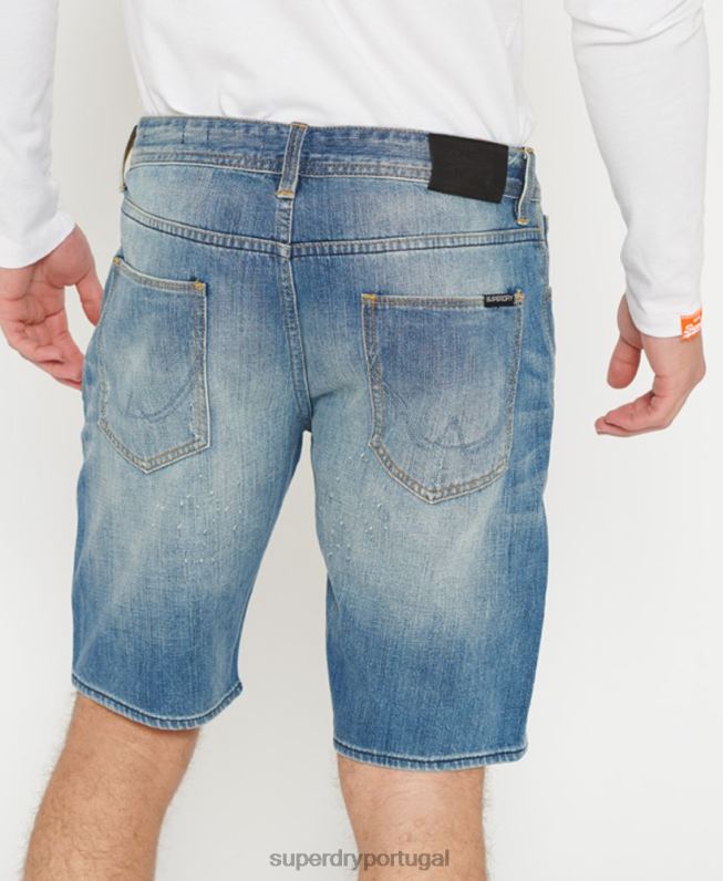 calção de oficial homens jeans roupas Superdry 2208H384