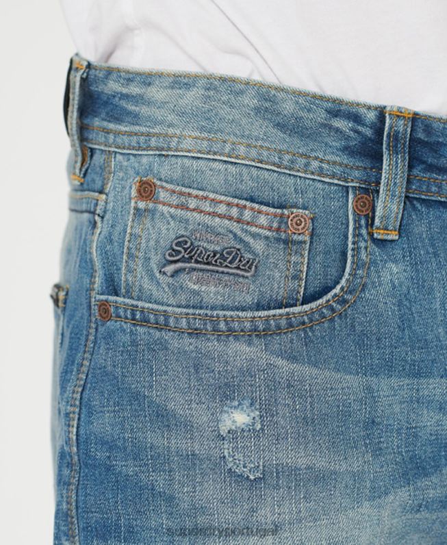 calção de oficial homens jeans roupas Superdry 2208H384