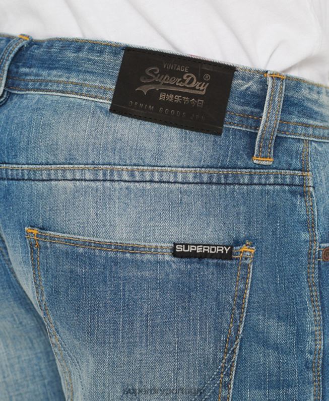 calção de oficial homens jeans roupas Superdry 2208H384