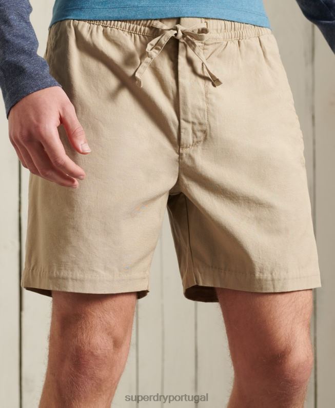 edite shorts com cordão homens bronzeado roupas Superdry 2208H383