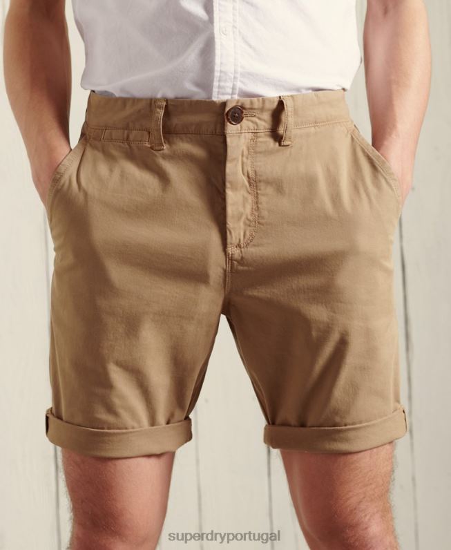 short chino internacional homens amarelo roupas Superdry 2208H6495