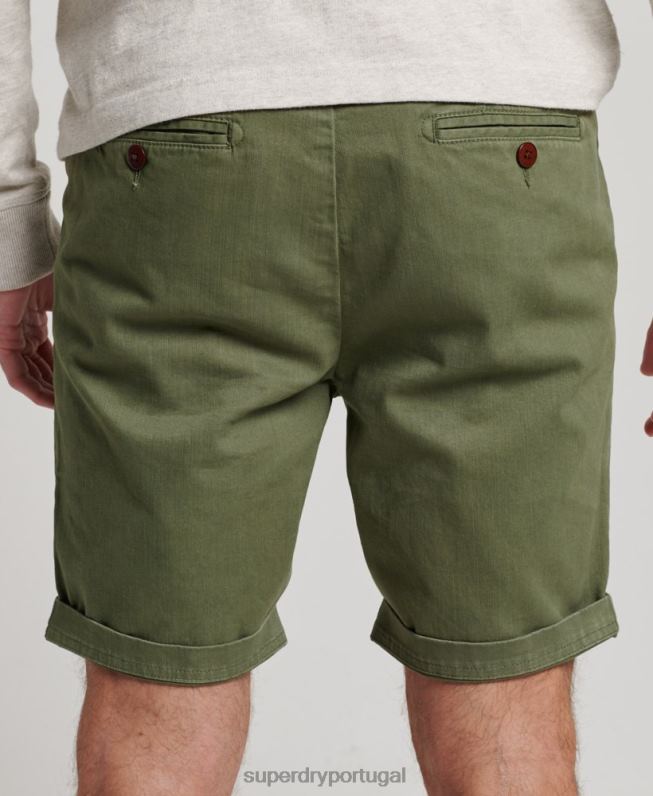 short chino oficial homens caqui roupas Superdry 2208H53